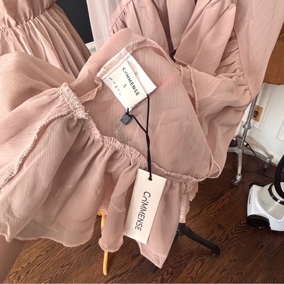 Commense Blush Ruffle Mini Dress - Picture 6 of 10